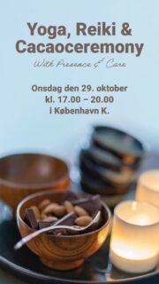 Nogle aftener har vi bare brug for at give slip ✨
 Sammen med @presencebyjulie inviterer jeg dig ind i et blødt rum af ro, nærvær og omsorg:

Tre timer med cacao ceremoni, yin yoga, Yoga Nidra, ansigtsakupressur, Reiki healing – alt sammen for at støtte dig i at lande i kroppen, finde indre balance og mærke ny energi.

#cacaoceremony #reiki #yoganidra #event #relax 

29 oktober kl. 17-20 Max. 10 deltager
Kr. 625,-

Book din plads her: am@ambeautycare.dk