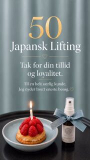 I dag har en helt særlig kunde været hos mig for 50. gang.
50 Japansk Lifting-behandlinger på bare 2½ år 🤩
Det svarer til:
• 50 behandlinger
• 2.500 minutters velvære
• Mere end 41 timer i briksen
• Utallige gode samtaler, hygge og stille stunder
• Og et lille frirum midt i hverdagen – igen og igen.
Det er faktisk ret fantastisk, når man tænker over det 🤍
For mig handler de 50 behandlinger om mere end blot hudpleje.
De handler om tillid. Loyalitet. Nærvær.
Om at få lov til at følge et menneske og være en lille del af hendes tid til sig selv.
Det er noget jeg aldrig tager for givet.
Derfor skulle dagen selvfølgelig fejres med lidt ekstra forkælelse, en lille gave og kage 🤍
Tak for din tillid og loyalitet gennem 50 besøg.
Det betyder langt mere, end du måske aner🤍
.
.
#ansigtsbehandling #japansklifting #kosmetolog #holistisk #metime